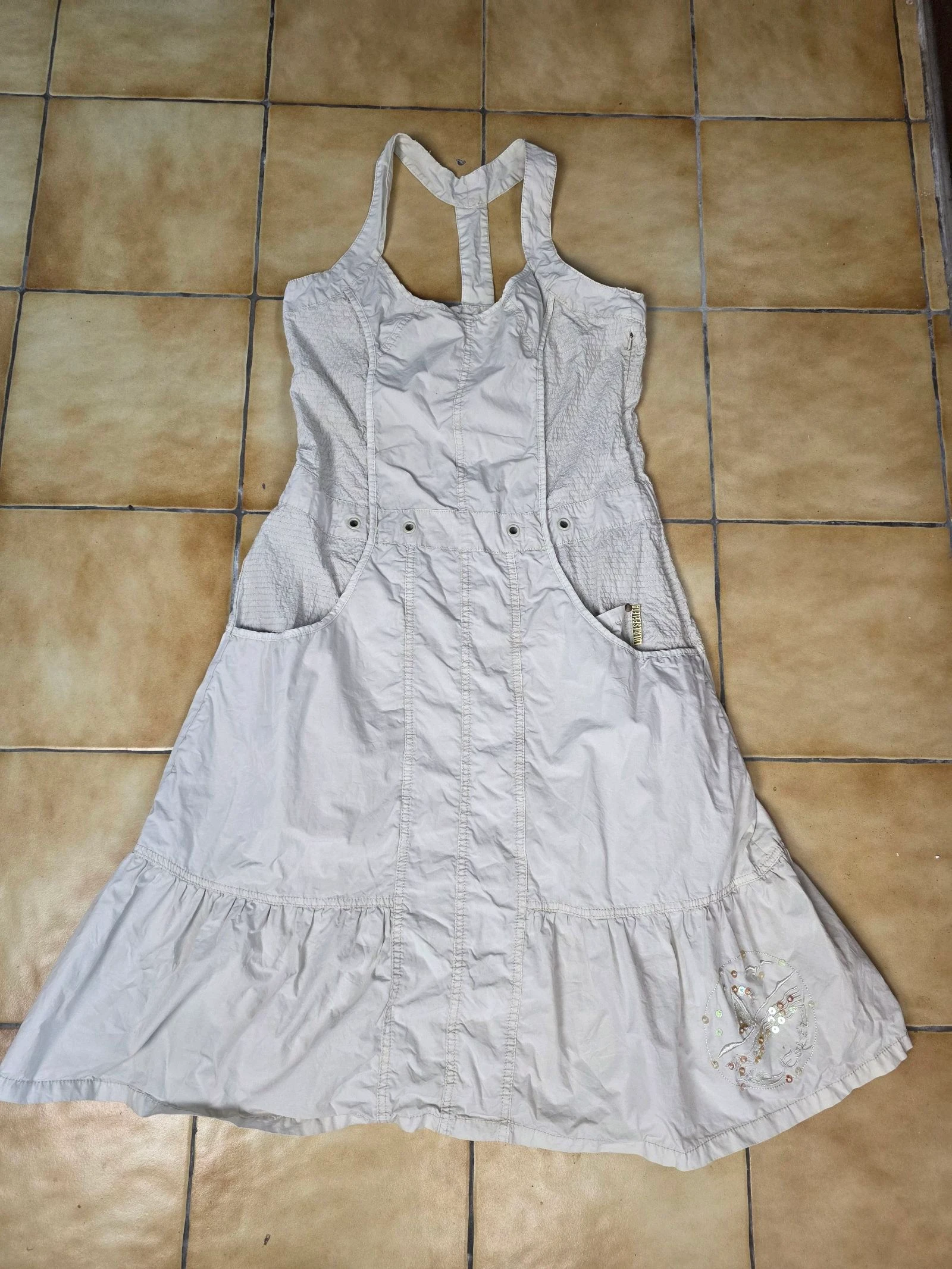 Vestido safari cottagecore fairycore estético con lentejuelas vintage y2k talla 38/40 – photo 11